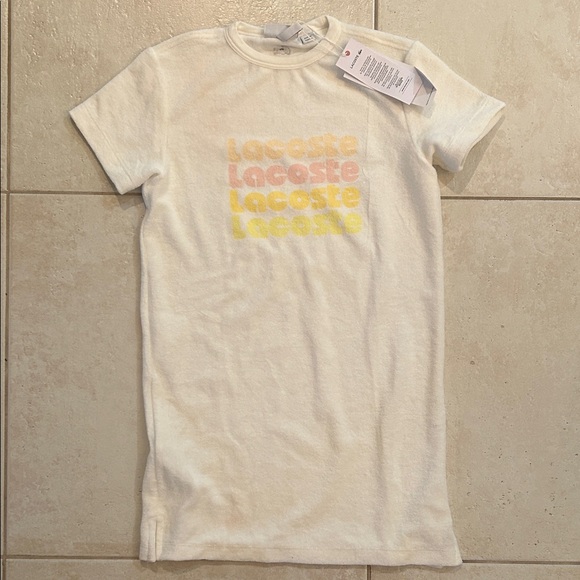 Lacoste Kids Tee with Pastel Logo